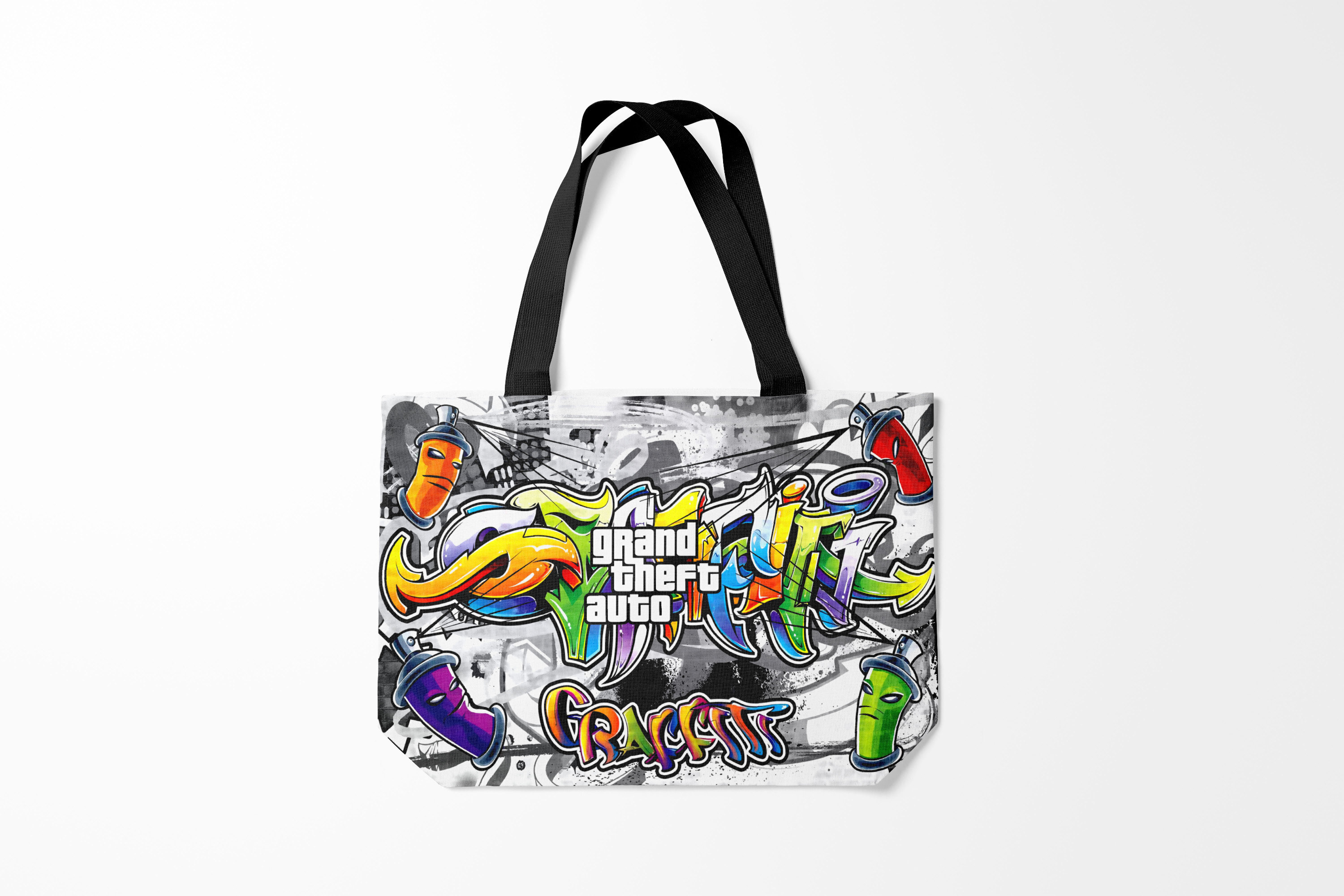 

Сумка шoппер унисекс Burnettie GTA, белый; серый, GTA