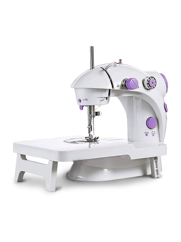 Швейная машина Apriori SM-202 белый, фиолетовый ручная швейная машинка handy stitch