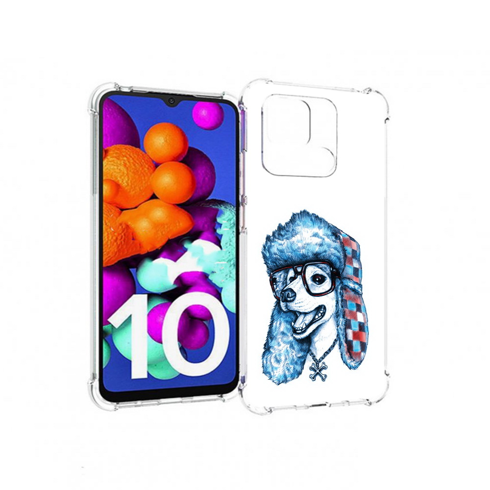 

Чехол MyPads Tocco для Xiaomi Redmi 10C зимний пес, Прозрачный, Tocco