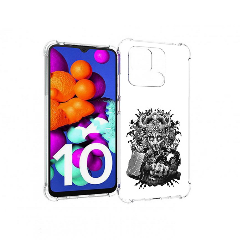 

Чехол MyPads Tocco для Xiaomi Redmi 10C злой тор, Прозрачный, Tocco