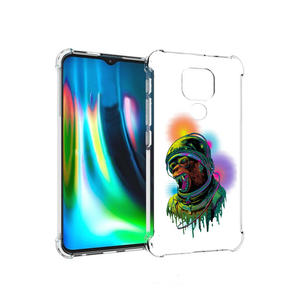 

Чехол MyPads Tocco для Motorola Moto E7 Plus медведь космонавт (PT155921.339.466), Прозрачный, Tocco