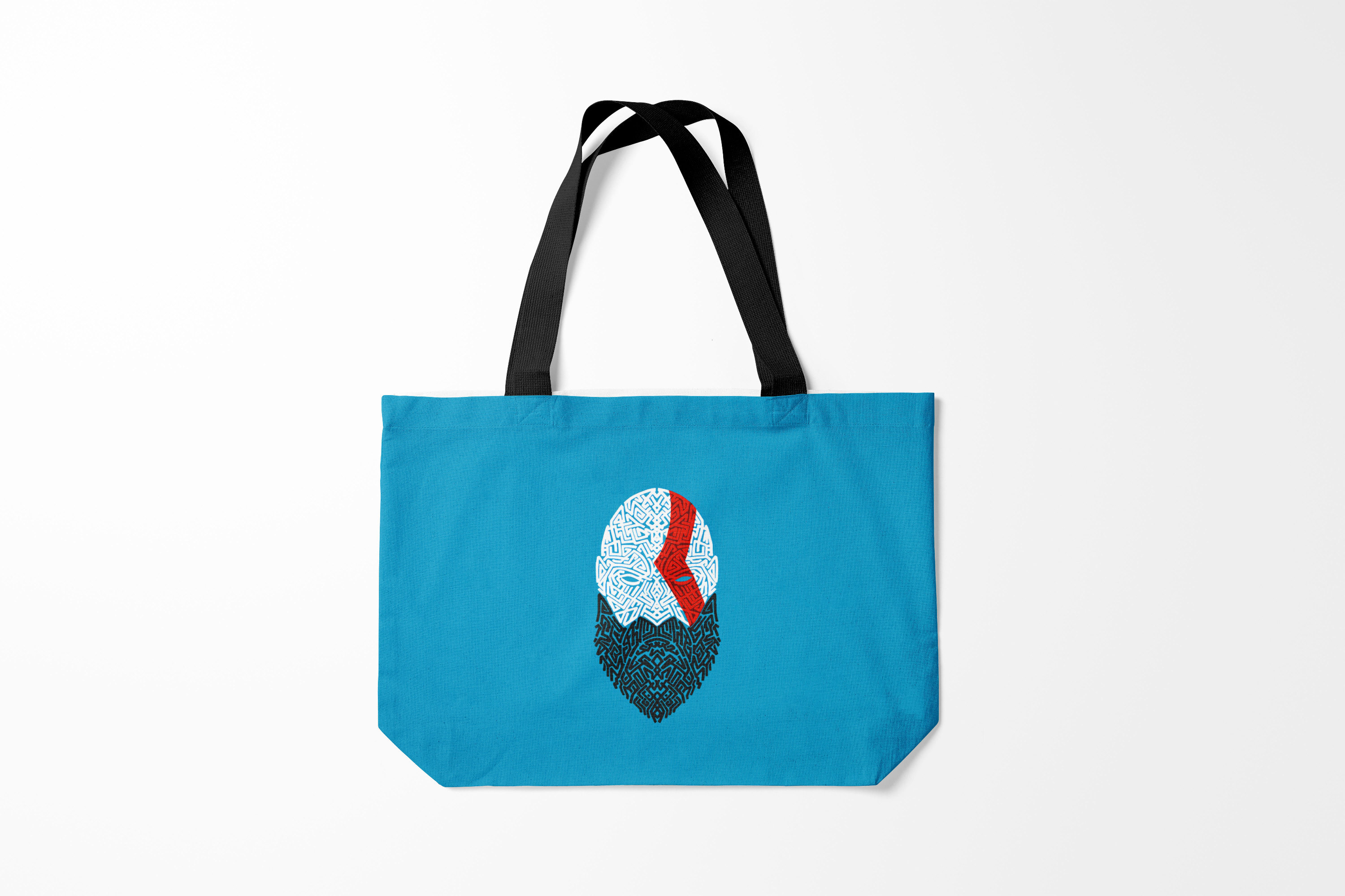 

Сумка шoппер унисекс Burnettie God of war Бог войны, голубой, God of war Бог войны