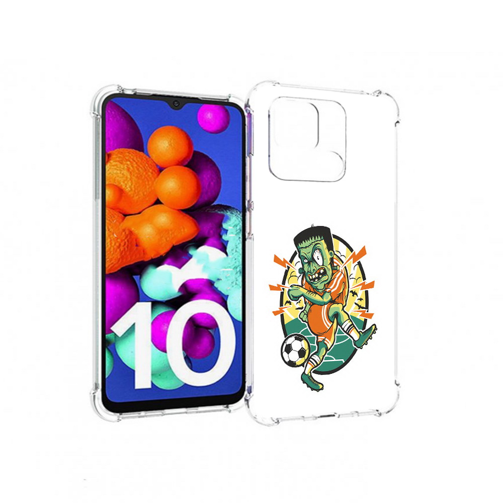 

Чехол MyPads Tocco для Xiaomi Redmi 10C зомби футболист, Прозрачный, Tocco