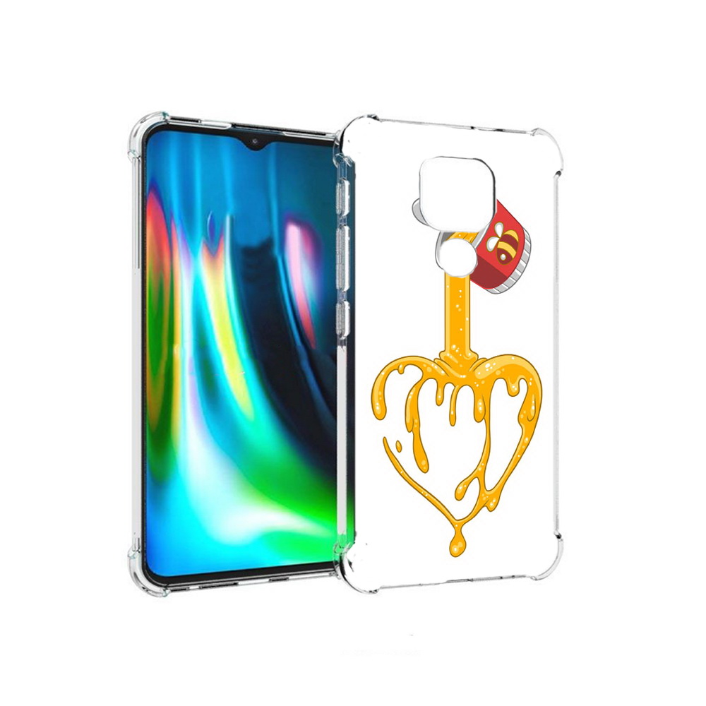 

Чехол MyPads Tocco для Motorola Moto E7 Plus медовое сердце (PT155921.339.471), Прозрачный, Tocco