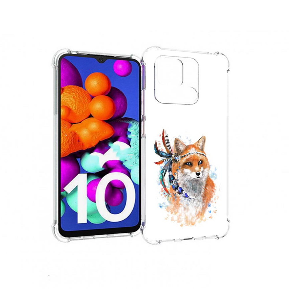 

Чехол MyPads Tocco для Xiaomi Redmi 10C инду лиса, Прозрачный, Tocco