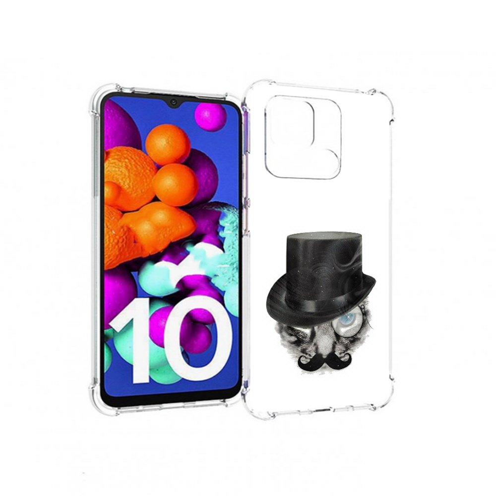 

Чехол MyPads Tocco для Xiaomi Redmi 10C интелегентный кот, Прозрачный, Tocco