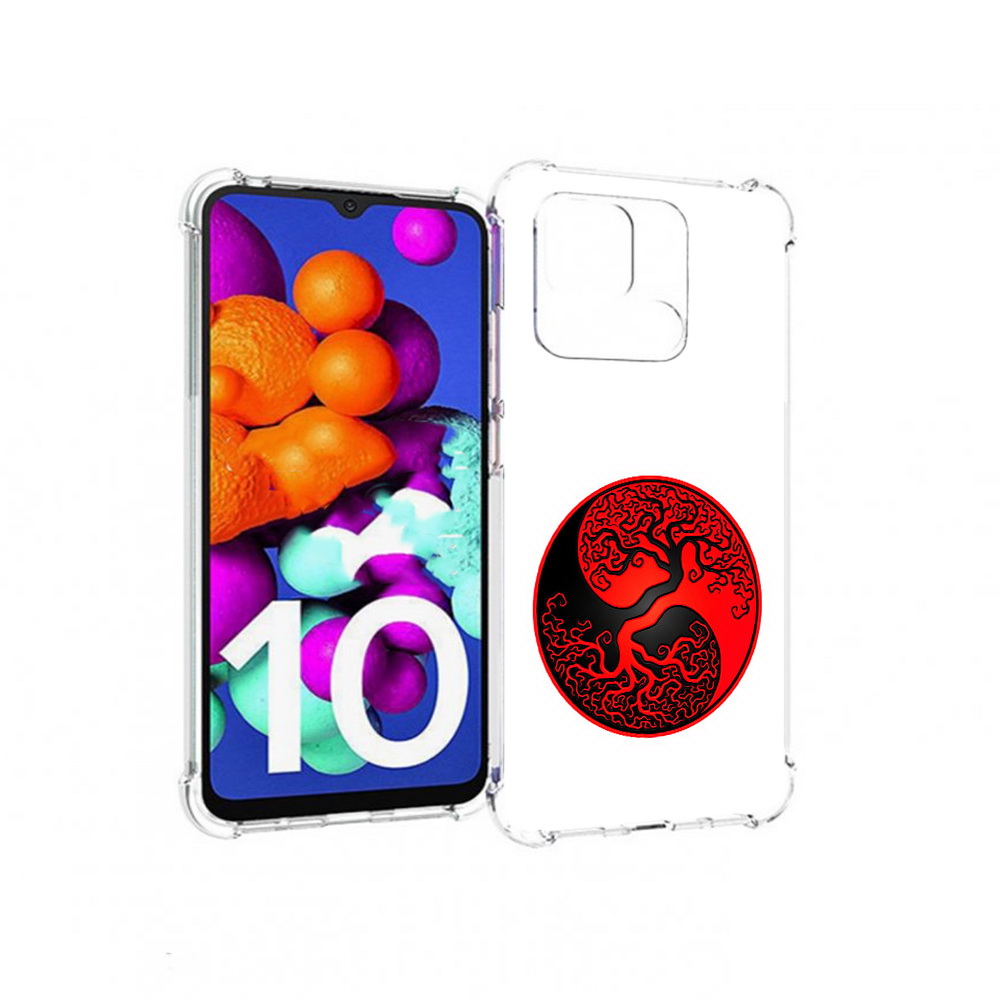 

Чехол MyPads Tocco для Xiaomi Redmi 10C инь янь дерево, Прозрачный, Tocco