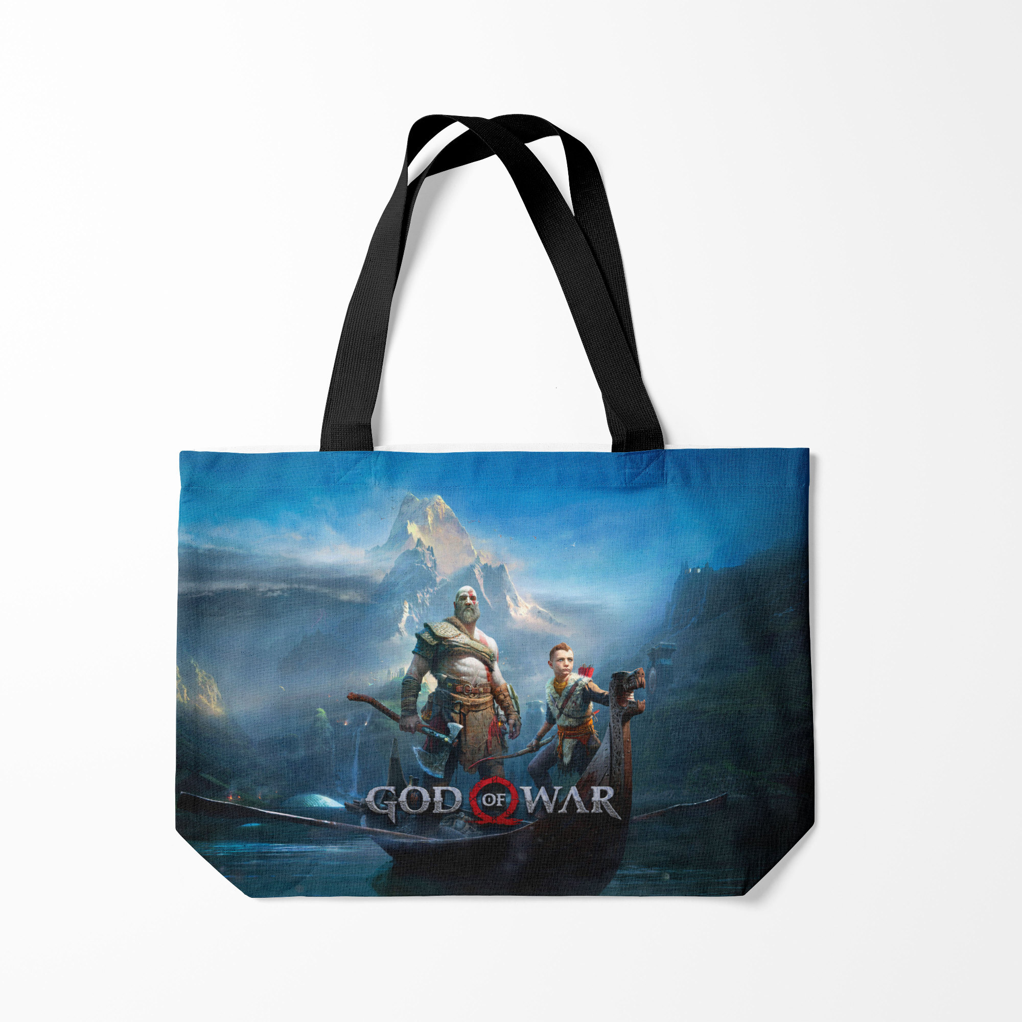 

Сумка шoппер унисекс Burnettie God of War, синий, God of War