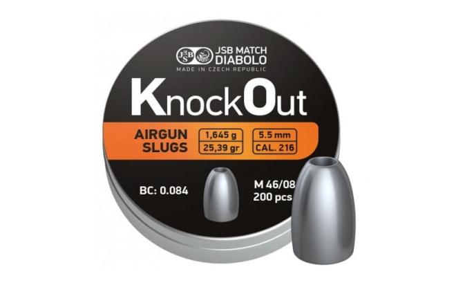 Пули пневматические JSB Knock Out 551 мм 1645 г 200 шт 2041₽