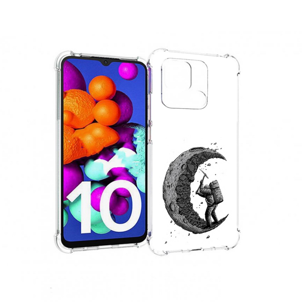 

Чехол MyPads Tocco для Xiaomi Redmi 10C камненная луна, Прозрачный, Tocco
