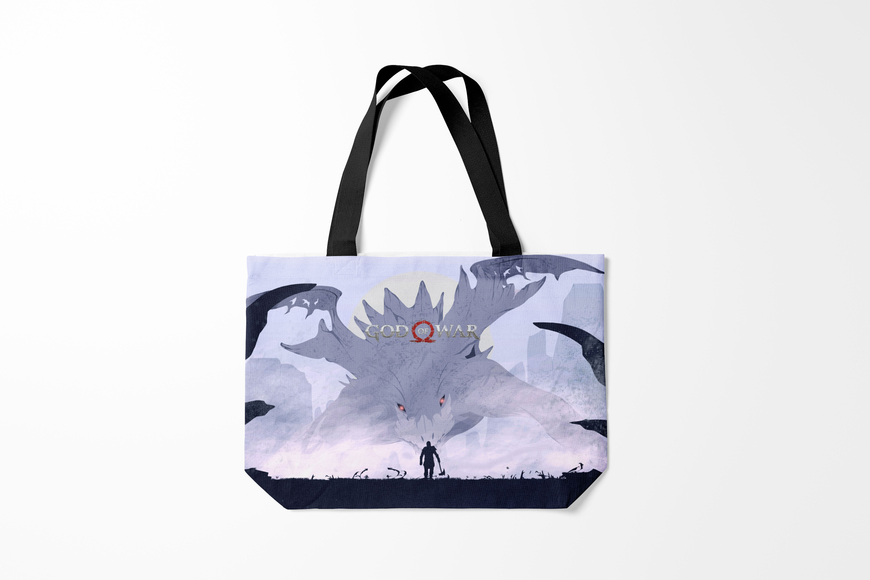 

Сумка шoппер унисекс Burnettie God of war, серый, God of war