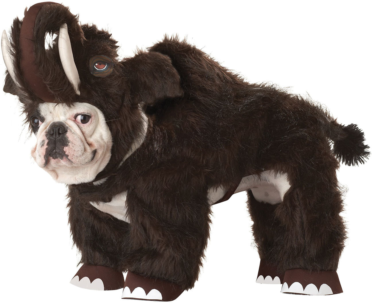фото Костюм для собак california costumes мамонт, унисекс, коричневый, xs, длина спины 20 см