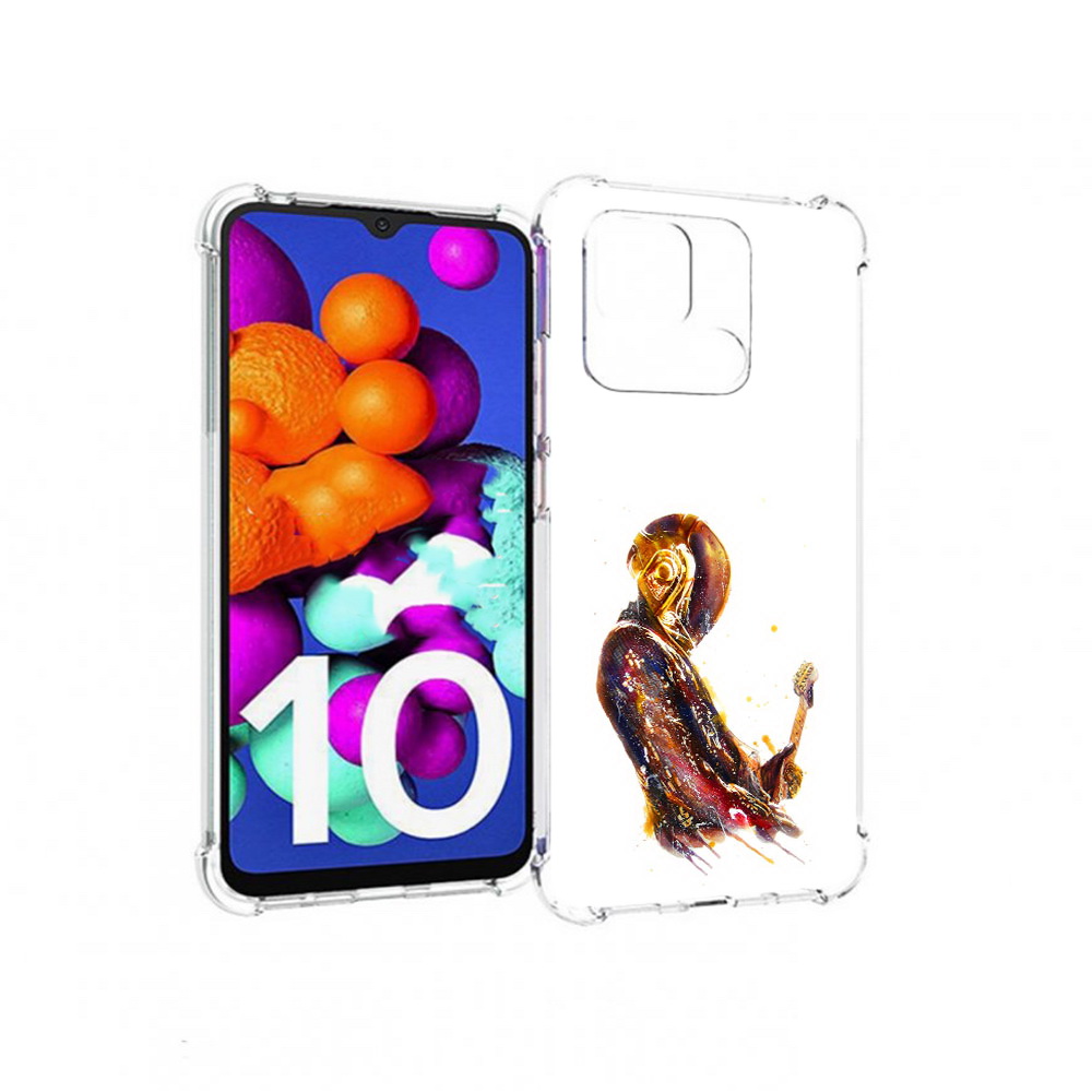 

Чехол MyPads Tocco для Xiaomi Redmi 10C космо-музыкант, Прозрачный, Tocco