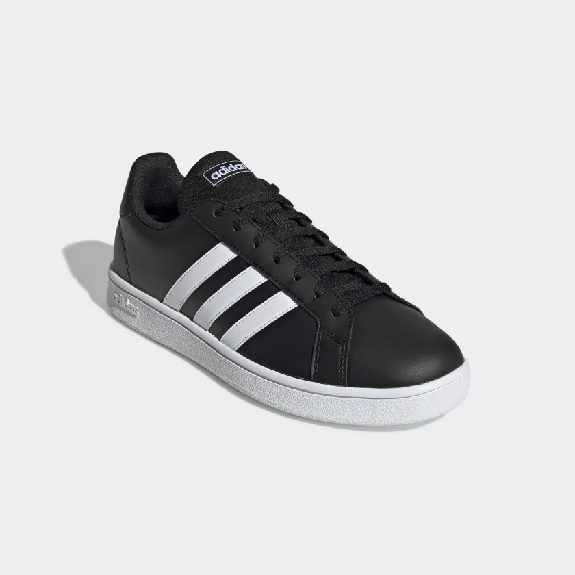 

Кеды мужские Adidas Grand Court Base черные 39 EU, Черный, Grand Court Base