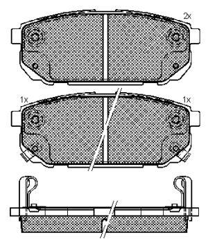 

Колодки дисковые з.\ Kia Sorento 2.4i/3.5i/2.5CRDi 02-03 HI-Q SP1154SNS =1042 02