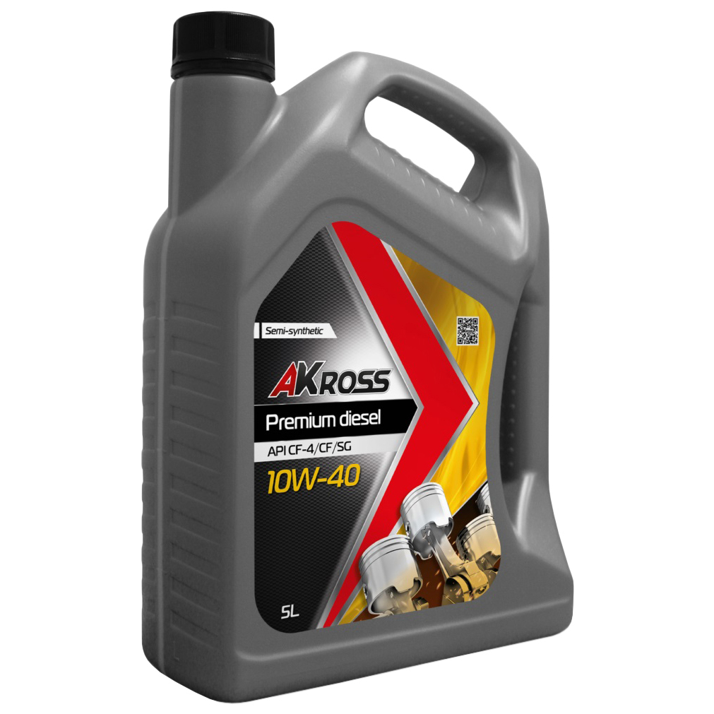 Моторное масло Akross Premium Diesel Сf-4/Cf/Sg 10W40 5л