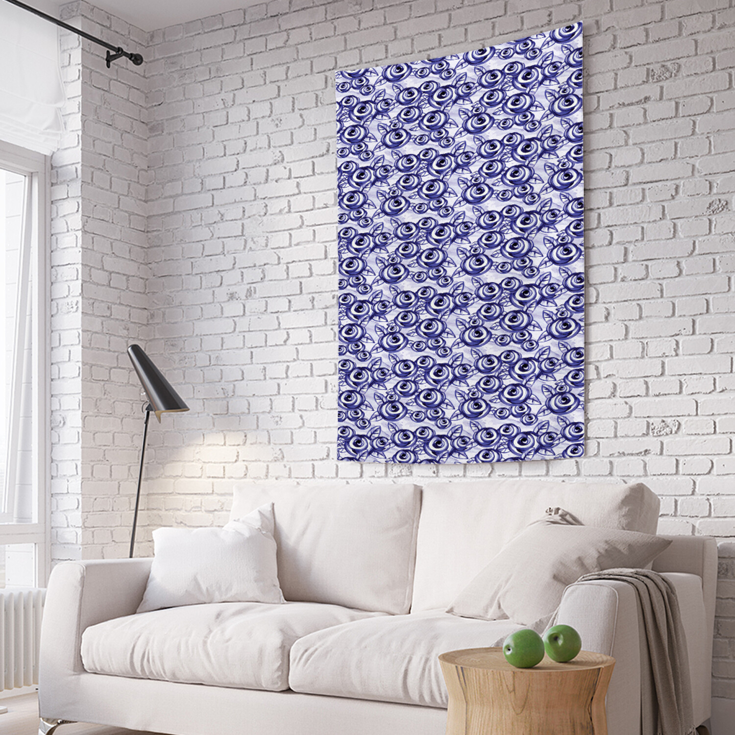 

Вертикальное фотопанно на стену JoyArty Акварельные розы 150x200 см, Акварельные розы