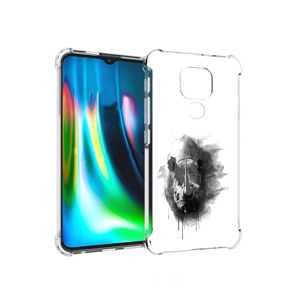 

Чехол MyPads Tocco для Motorola Moto E7 Plus носорог (PT155921.339.523), Прозрачный, Tocco