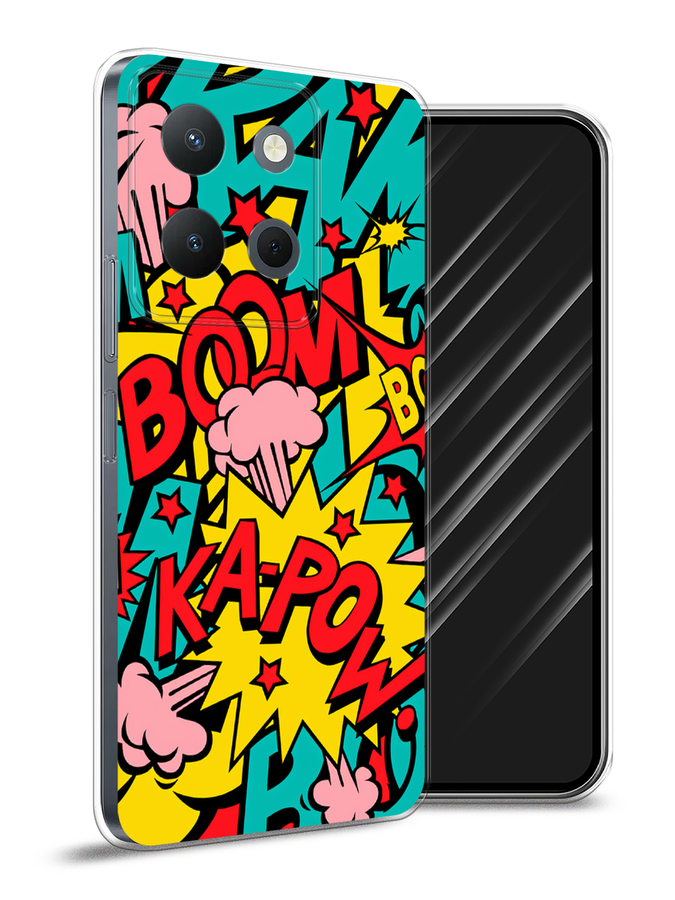 

Чехол Awog на Vivo Y36 4G "Постер pop art", Бирюзовый;желтый;красный, 269250-1