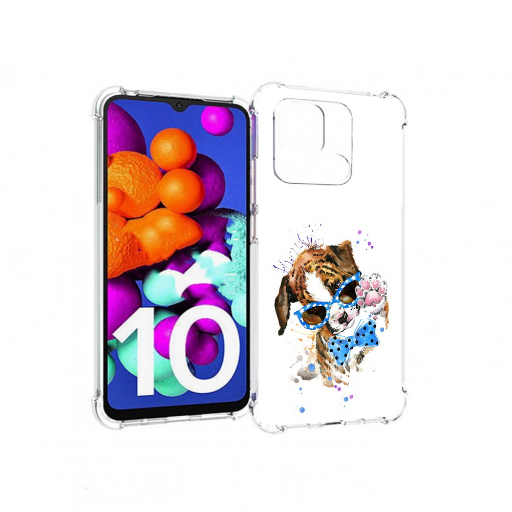 

Чехол MyPads Tocco для Xiaomi Redmi 10C лапочка, Прозрачный, Tocco
