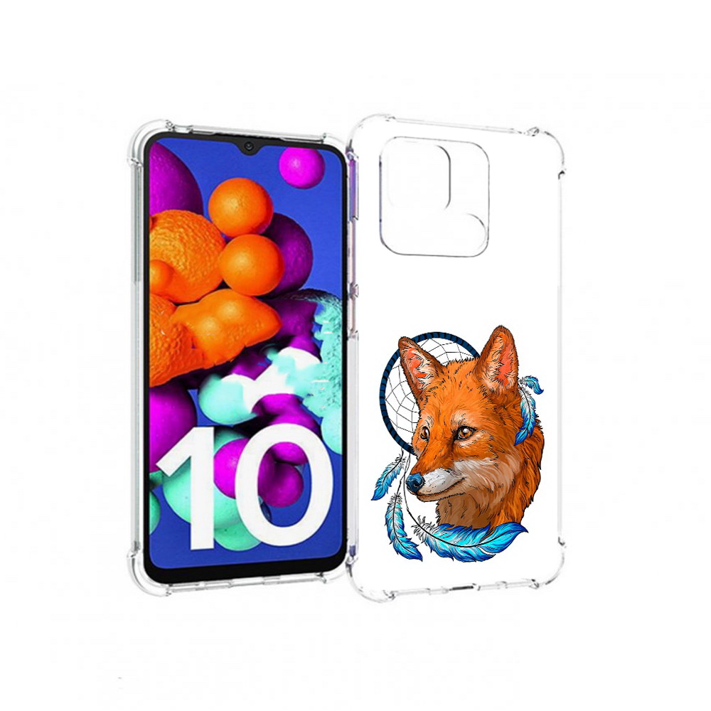 

Чехол MyPads Tocco для Xiaomi Redmi 10C лиса и ловец снов, Прозрачный, Tocco