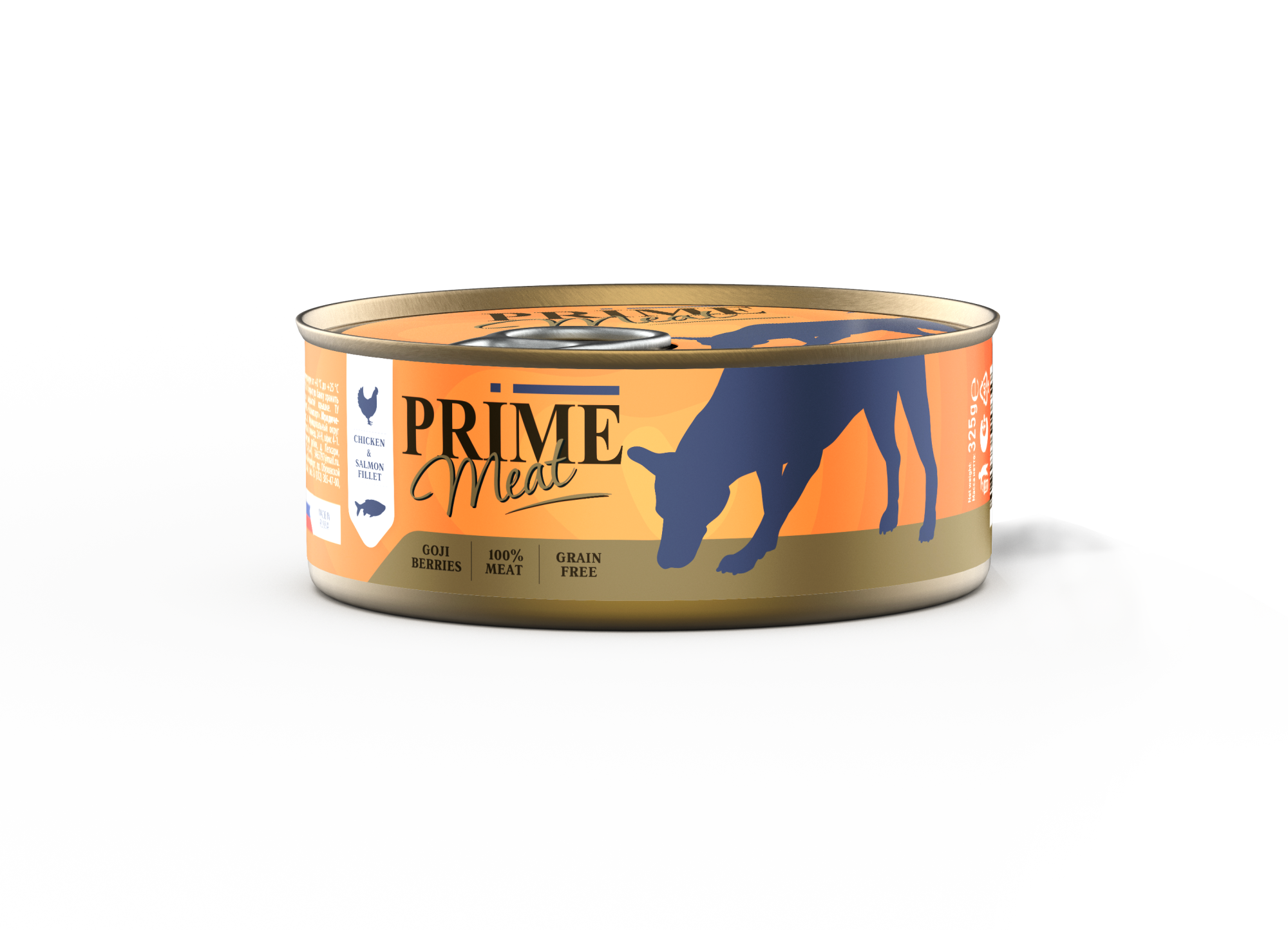 

Консервы для собак Prime Meat, курица с лососем, филе в желе, 36 шт по 325 г