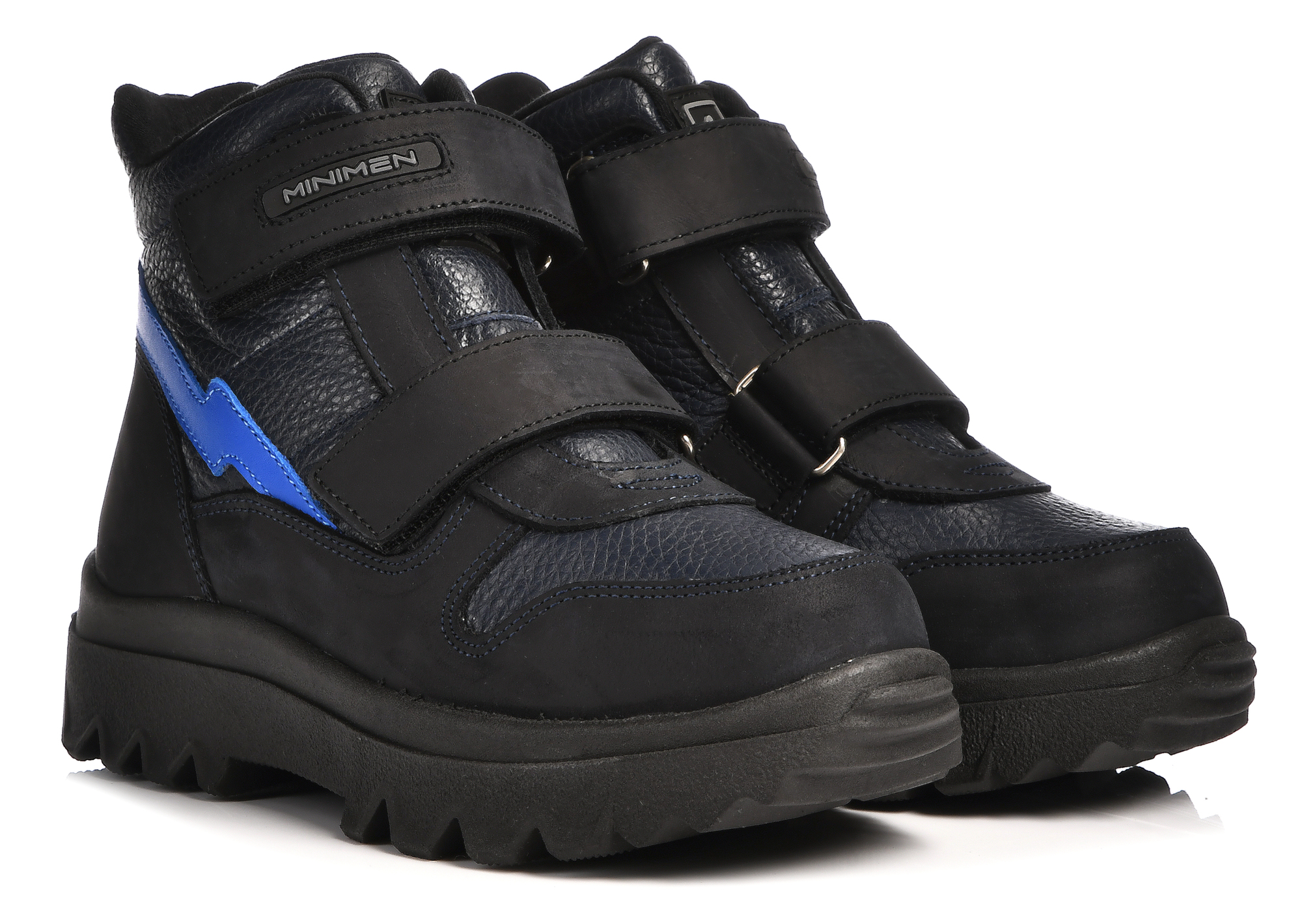 Ботинки Minimen для мальчиков, тёмно-синие, размер 35, 2647-54-23B-02