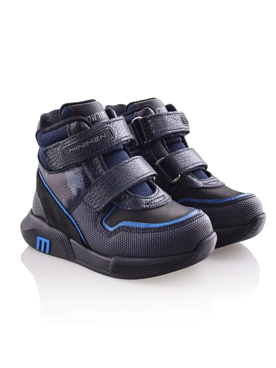 Ботинки Minimen для мальчиков, тёмно-синие, размер 35, 2654-44-23B-02