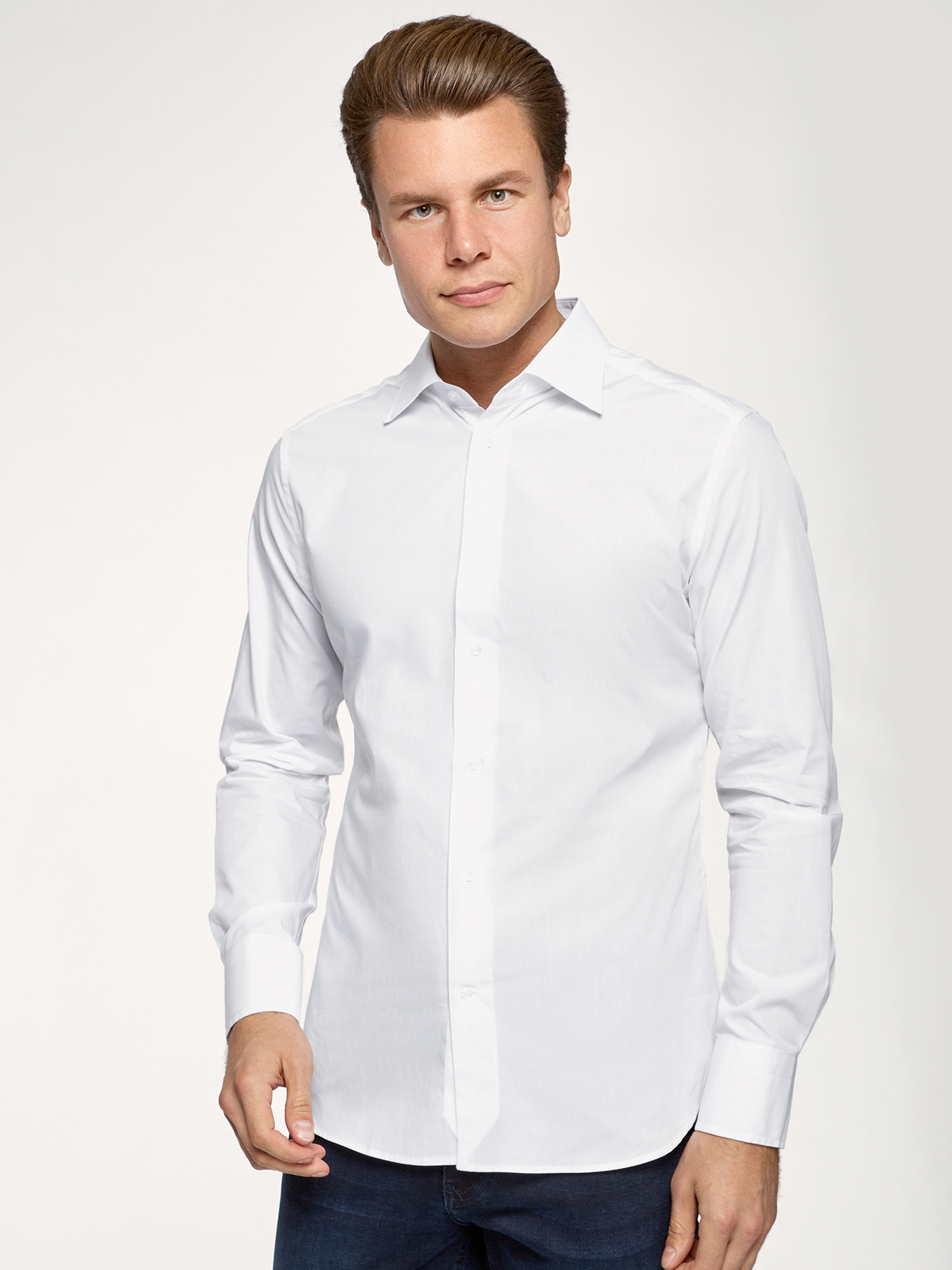 Рубашка мужская oodji 3B140011M белая XS