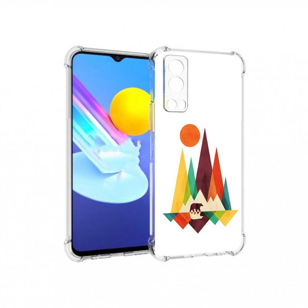 

Чехол MyPads Tocco для Vivo Z3 нарисованные горы с медведем (PT226973.411.506), Прозрачный, Tocco