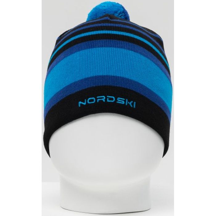 

Шапка вязаная NORDSKI Bright (голубой/черный), Bright