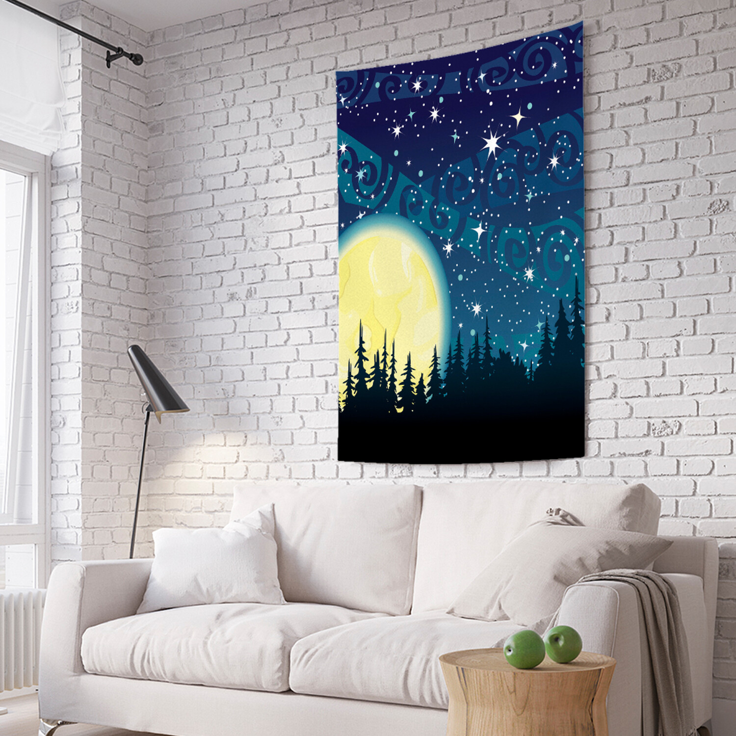 

Вертикальное фотопанно на стену JoyArty Закат огромной луны 150x200 см, Закат огромной луны