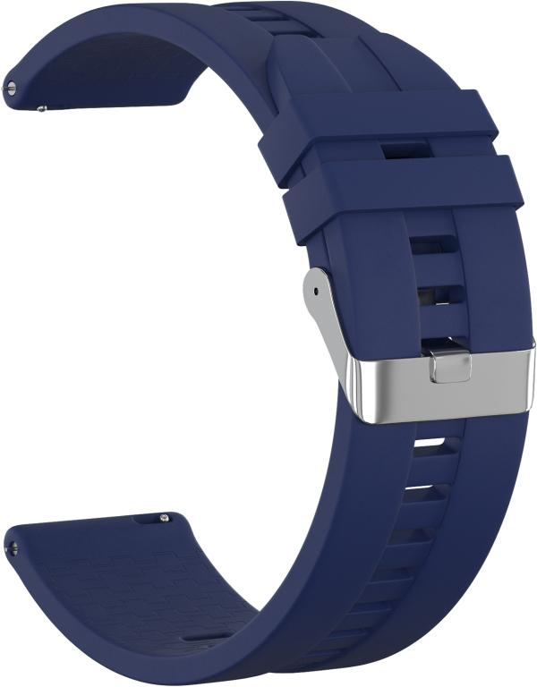 

Ремешок силиконовый GSMIN Aztec 20 для Amazfit Bip / Bip Lite (Темно-синий)