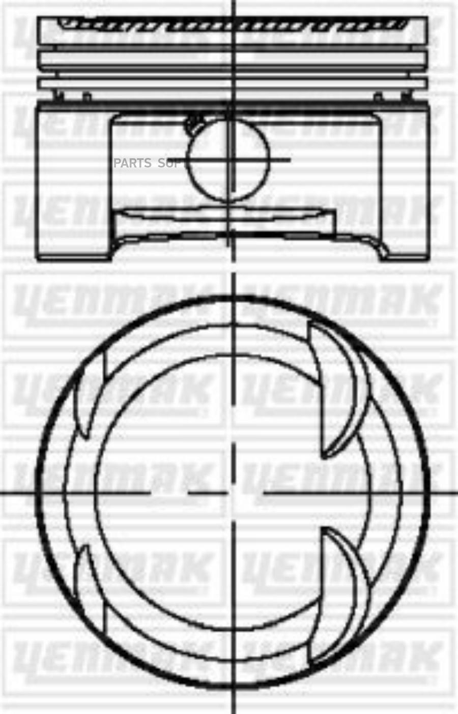 

YENMAK 82.00 mm.Порш.палец,скольцами 1шт