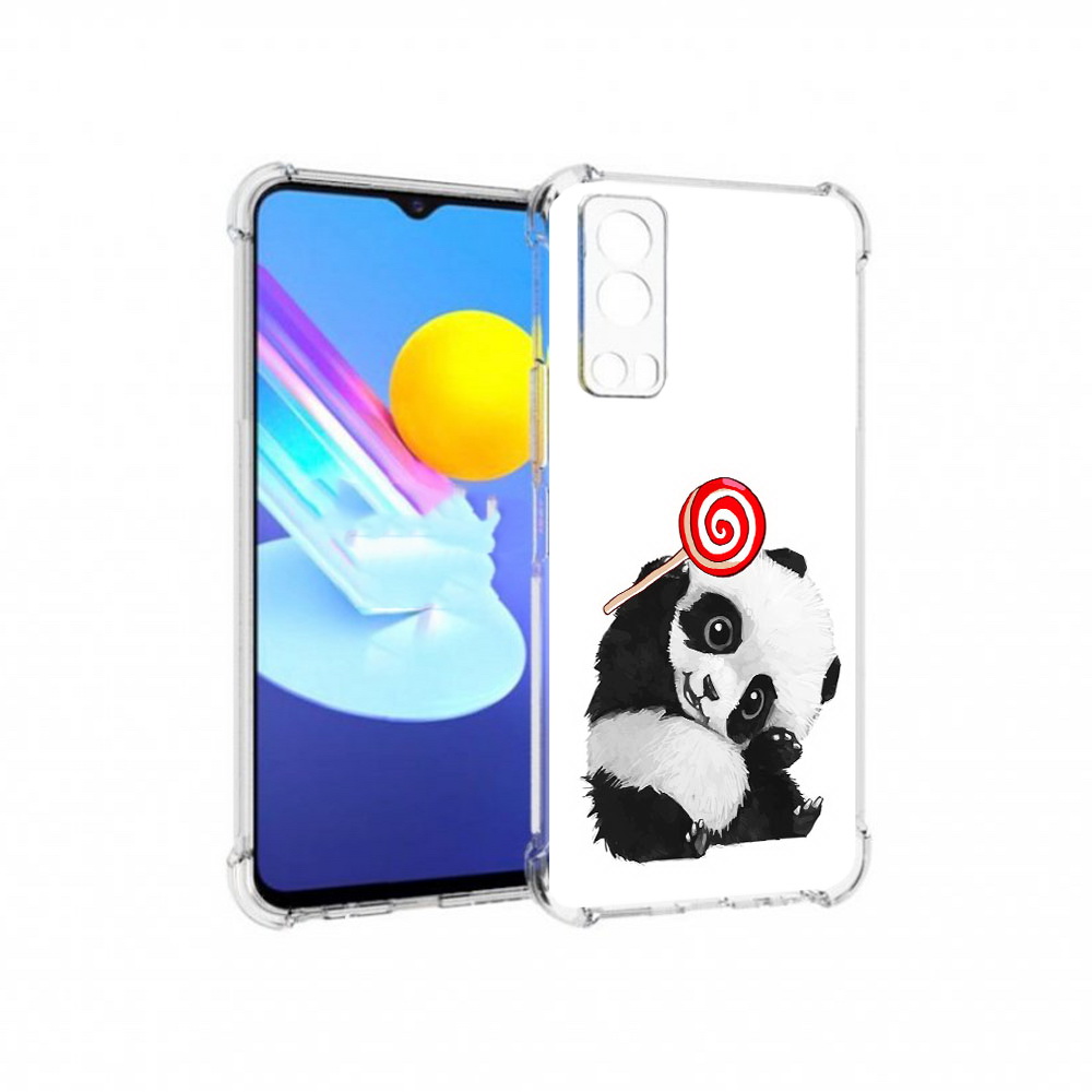 

Чехол MyPads Tocco для Vivo Z3 панда с леденцом (PT226973.411.534), Прозрачный, Tocco