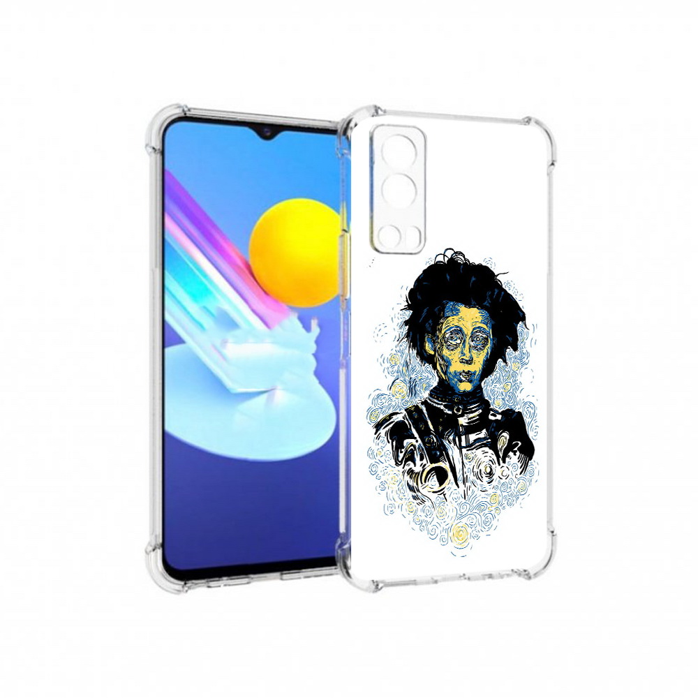 

Чехол MyPads Tocco для Vivo Z3 парень черно-белый абстракция (PT226973.411.535), Прозрачный, Tocco