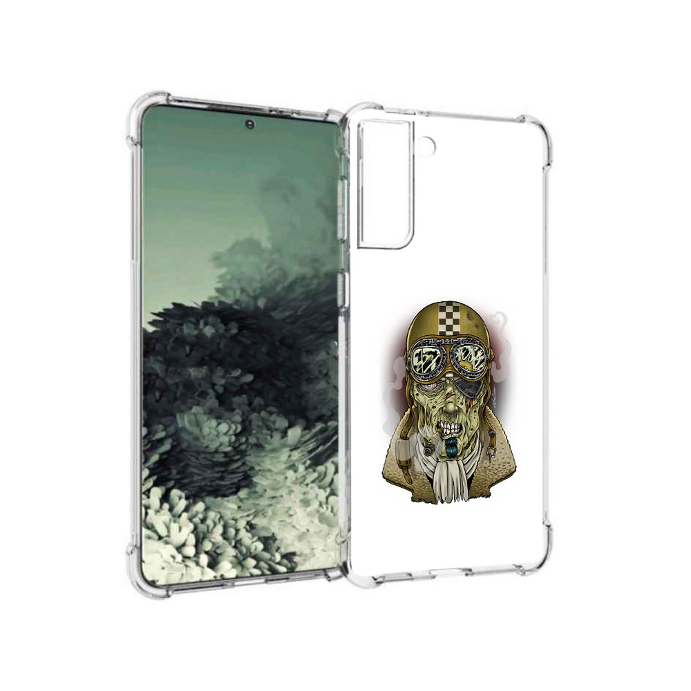 

Чехол MyPads Tocco для Samsung Galaxy S21+ военный зомби (PT157355.533.264), Прозрачный, Tocco