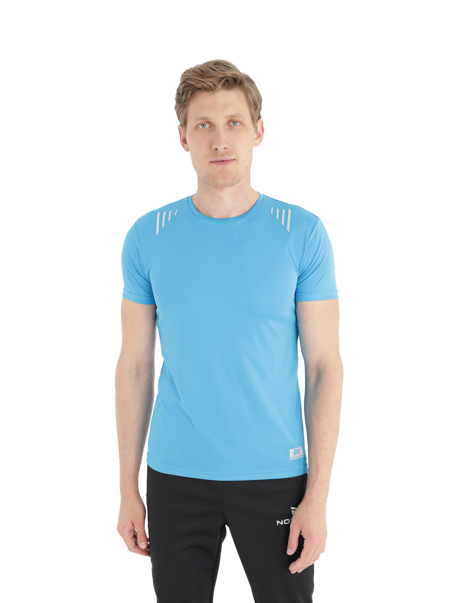 

Футболка мужская NordSki Run голубая L, Run