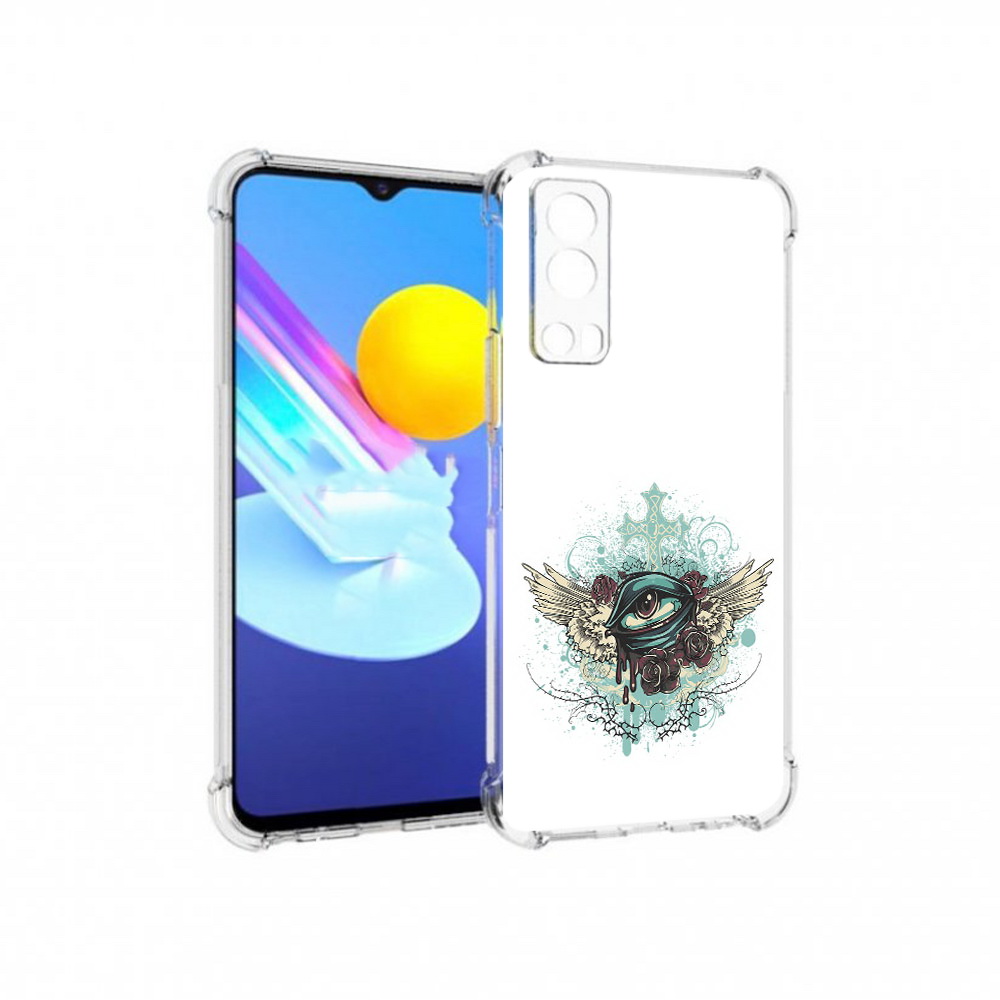 

Чехол MyPads Tocco для Vivo Z3 плачущий глаз с крыльями (PT226973.411.544), Прозрачный, Tocco