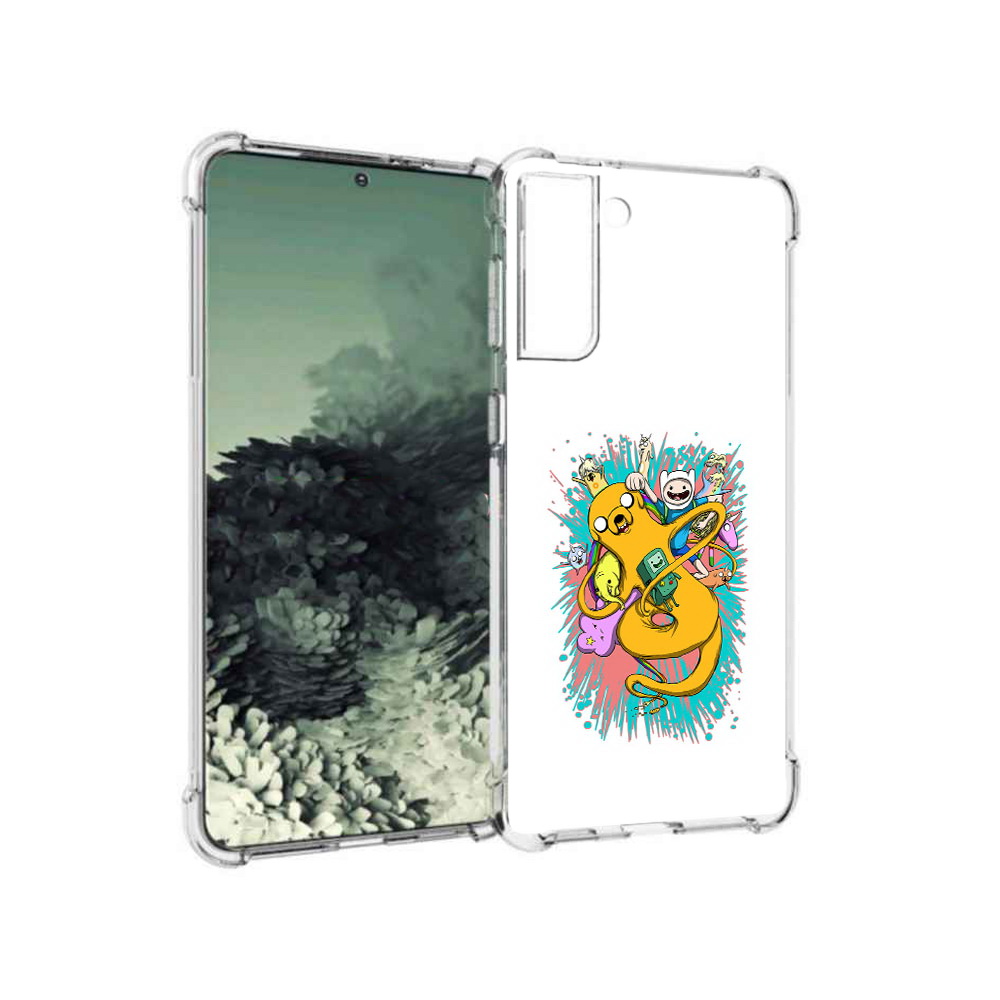 

Чехол MyPads Tocco для Samsung Galaxy S21+ время приключений рисунок (PT157355.533.276), Прозрачный, Tocco