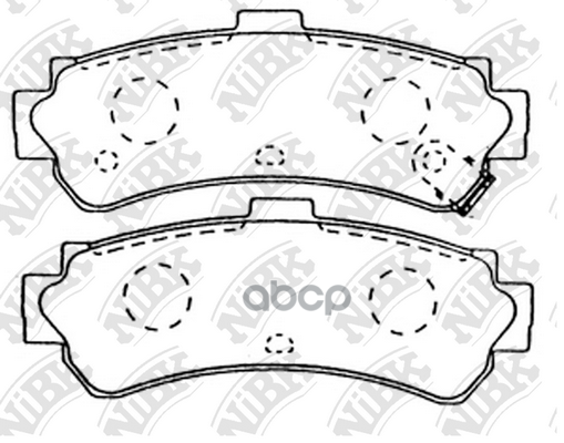 Комплект тормозных колодок NiBK PN2357