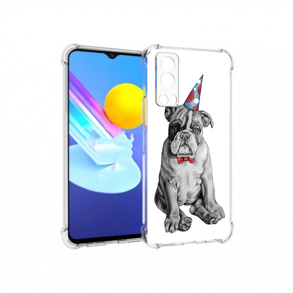 

Чехол MyPads Tocco для Vivo Z3 праздничный щенок (PT226973.411.554), Прозрачный, Tocco