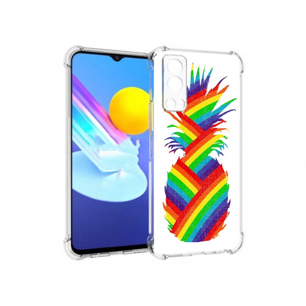 

Чехол MyPads Tocco для Vivo Z3 радужный ананас (PT226973.411.566), Прозрачный, Tocco