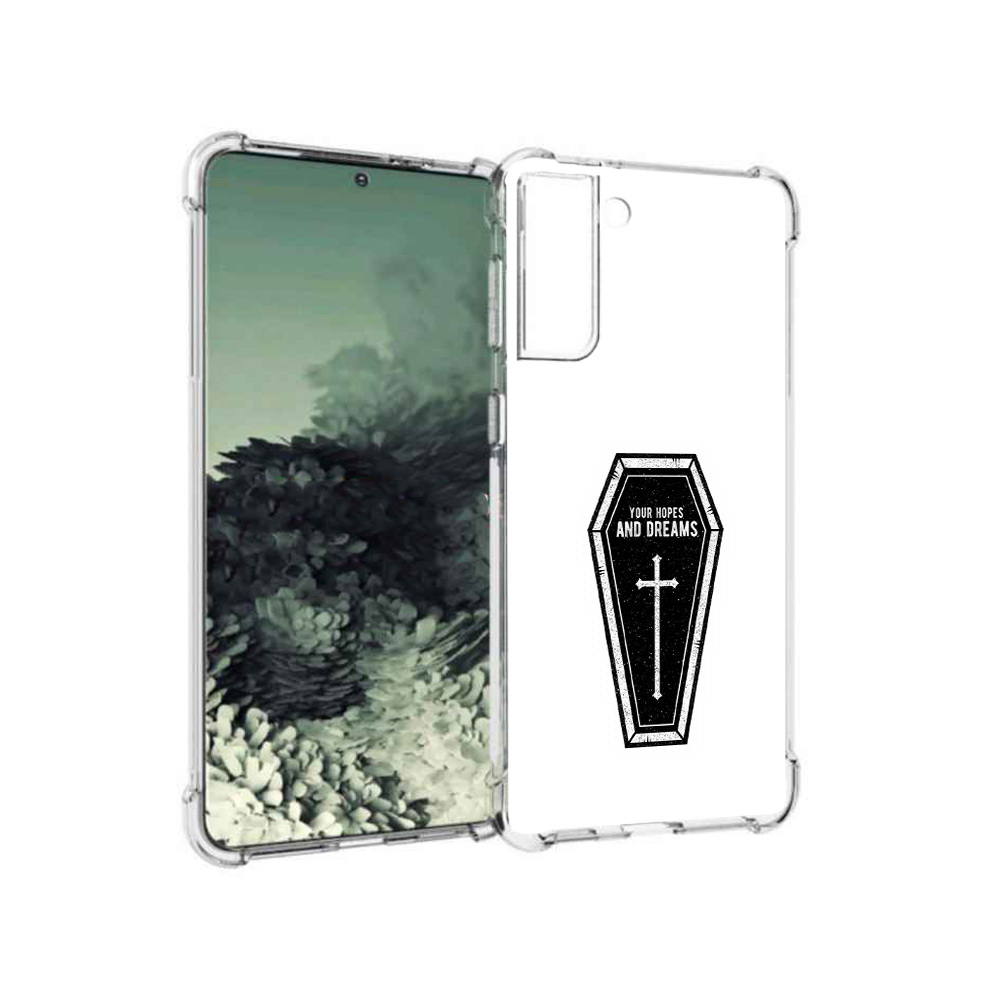 

Чехол MyPads Tocco для Samsung Galaxy S21+ гроб с мечтами (PT157355.533.299), Прозрачный, Tocco
