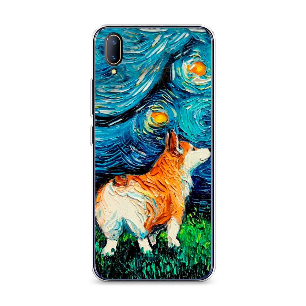 

Чехол на Vivo V11 "Корги звёздная ночь", Коричневый;белый;зеленый, 260850-1