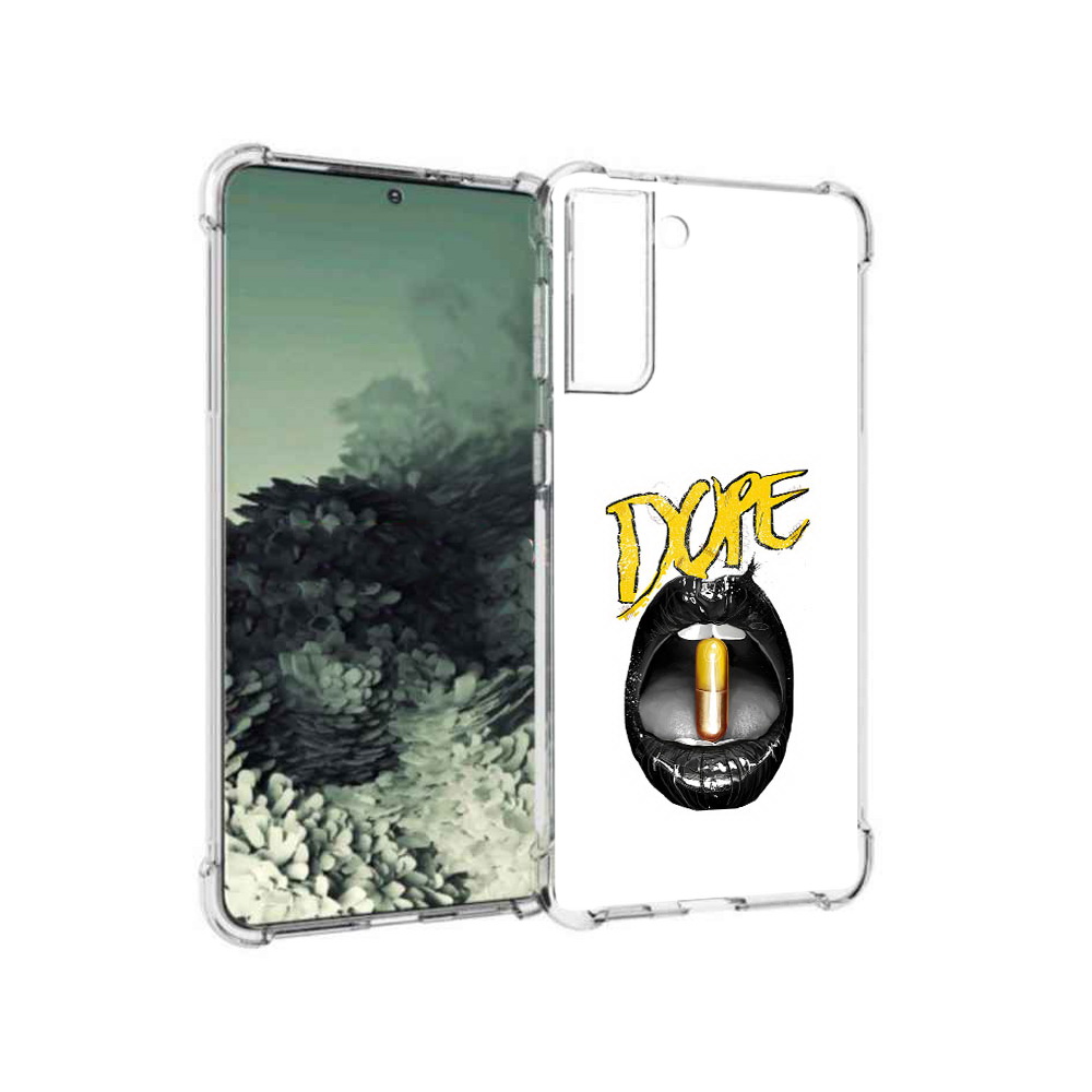 

Чехол MyPads Tocco для Samsung Galaxy S21+ губы (PT157355.533.303), Прозрачный, Tocco