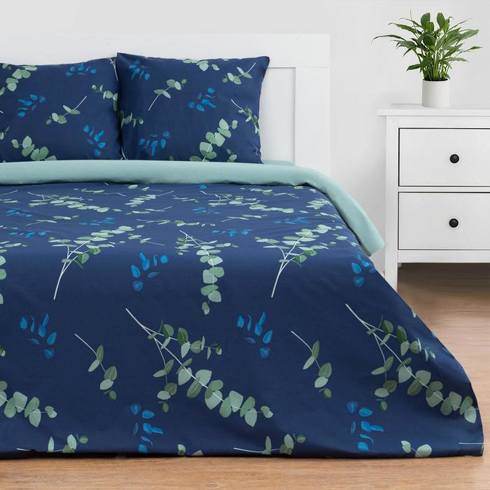 

Постельное бельё Этель 1.5 сп «Эвкалипт» (вид 2) 143х215 см,150х214 см, 70х70 см 2 шт,поп, Eucalyptus