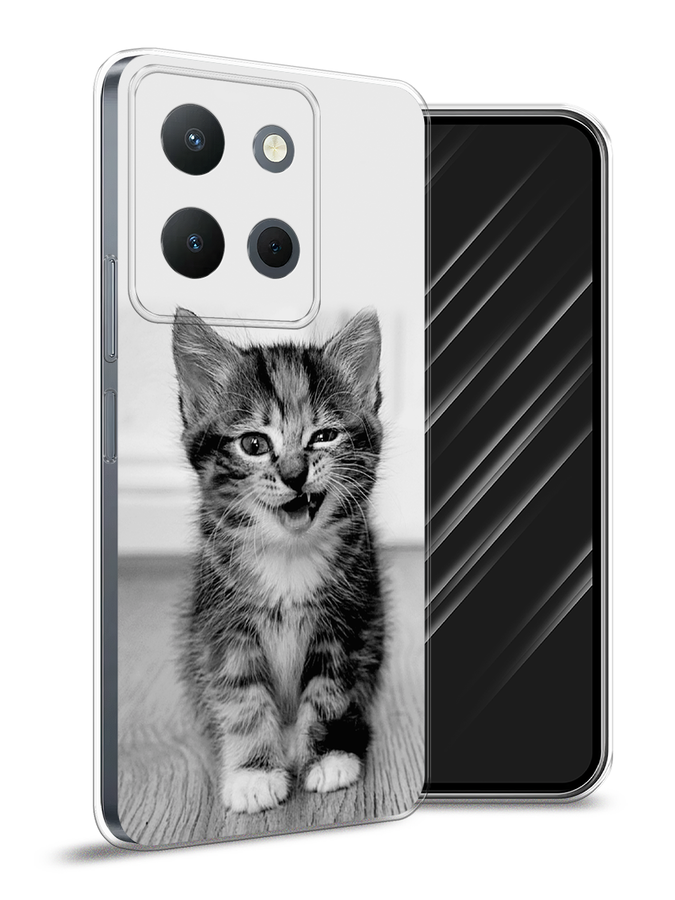 

Чехол Awog на Vivo Y36 4G "Подмигивающий котенок", Черный;серый, 269250-1