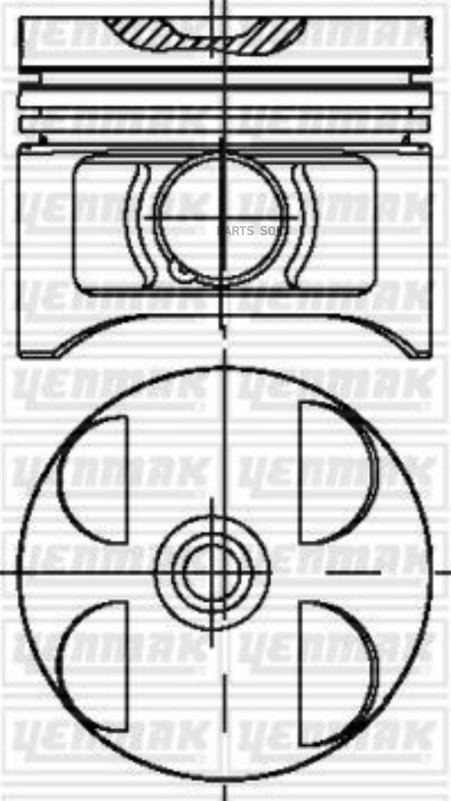 

YENMAK 89,00 mm.Поршпалец,скольцами 1шт