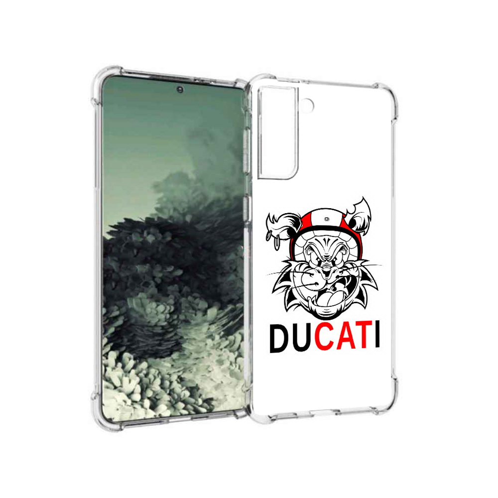 

Чехол MyPads Tocco для Samsung Galaxy S21+ дукати (PT157355.533.339), Прозрачный, Tocco